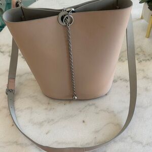 Zara Chic Tan Bucket Shoulder Bag